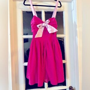 🎀🎀 NWT Unique Vintage summer eyelet dress with front bow accent 🎀🎀